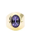 Ring Alexandrite 14K Yellow gold Vintage vrc296y